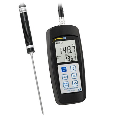 Pce Instruments Digital Food Thermometer, -100 to 300°C / -148 to 572°F PCE-T 318